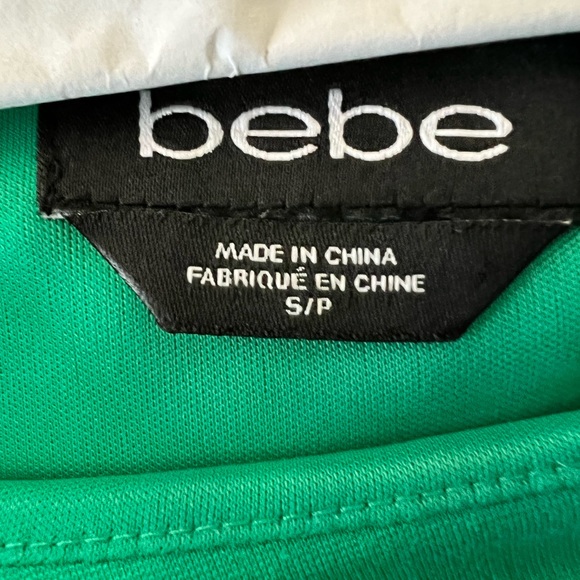 Bebe Green Dress with Black Lace as Small - Picture 5 of 6